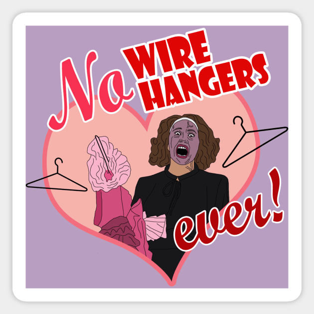 NO WIRE HANGERS Sticker by SortaFairytale